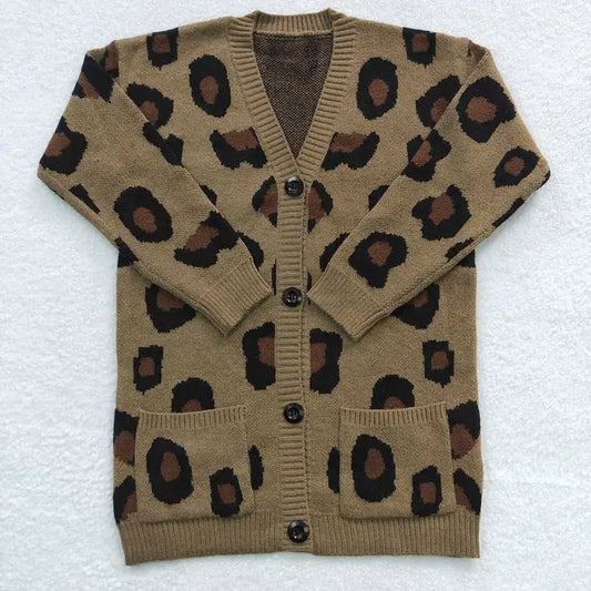 Girls Leopard Cardigan