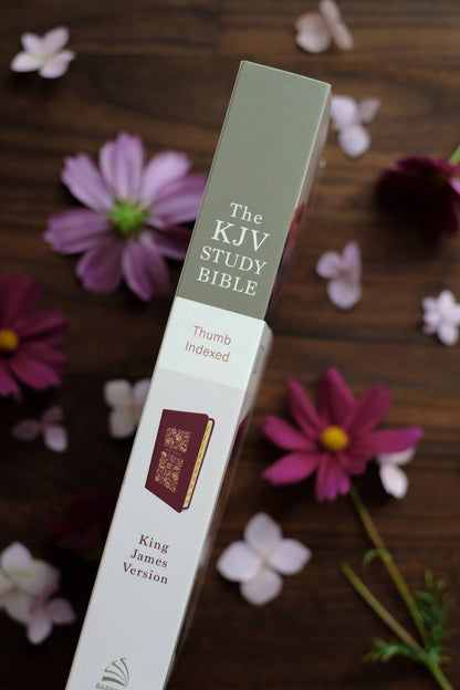 The KJV Study Bible, Indexed (Crimson Bouquet)