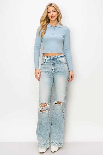 90'S VINTAGE STRETCH WIDE JEANS