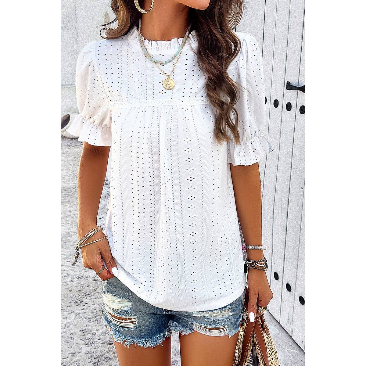 Lace Hollow Blouse