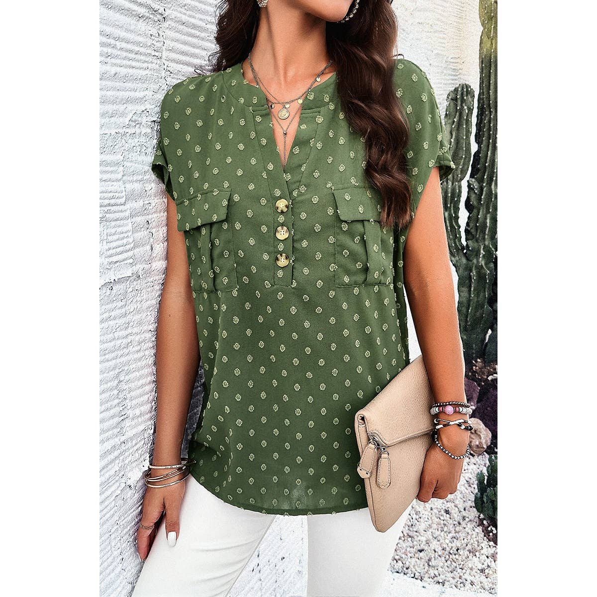 Swiss Dot Blouse