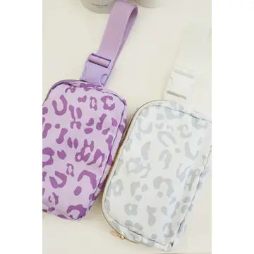 Girls Leopard Print Crossbody Bag