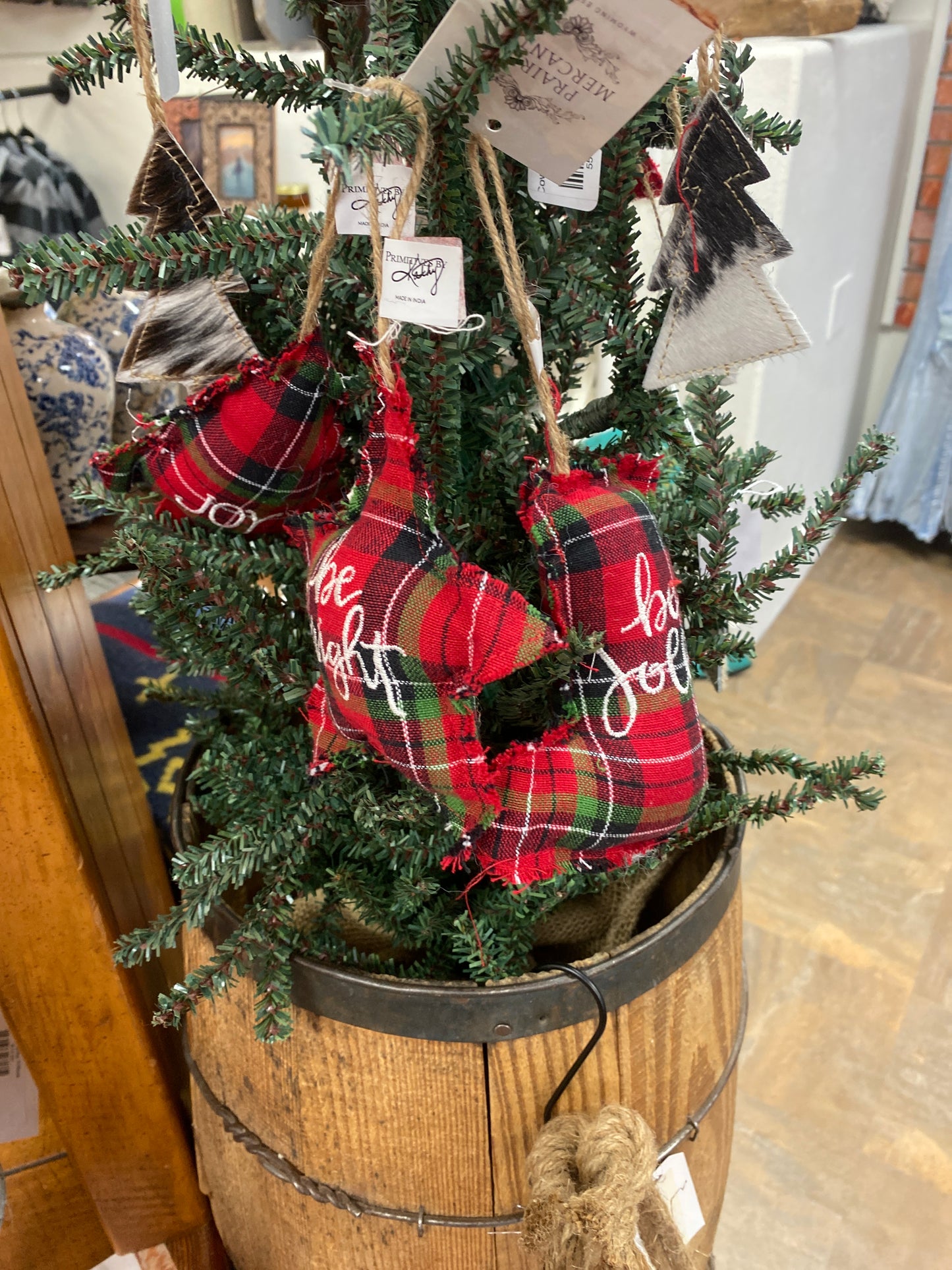 Plaid Ornament