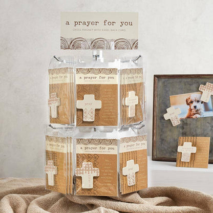 Prayer for You Ceramic Cross Magnet