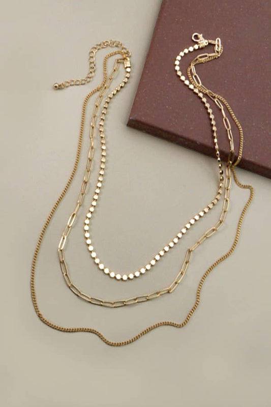 UNIQUE CHAIN MULTI LAYER NECKLACE