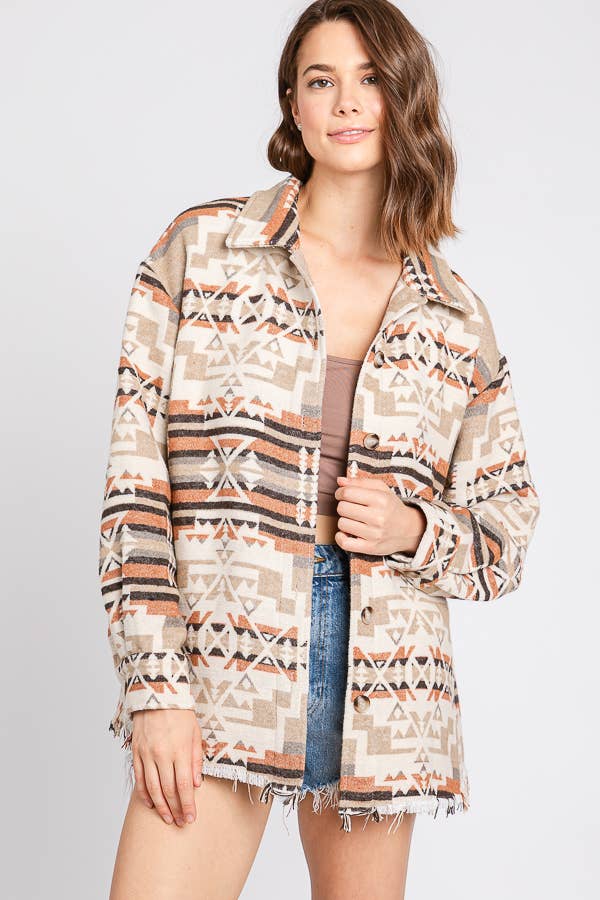 Exclusive Aztec Jacket Mocha