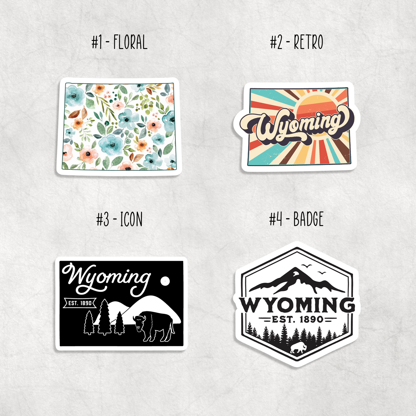 Wyoming Badge Sticker