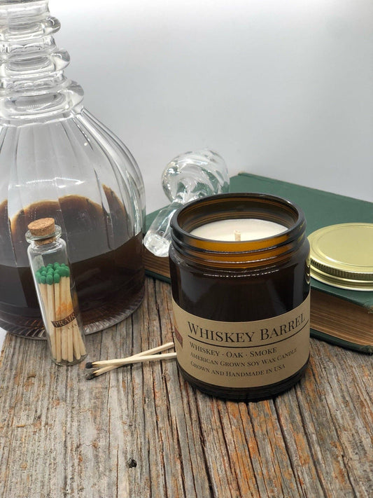 Whiskey Barrel Soy Candle