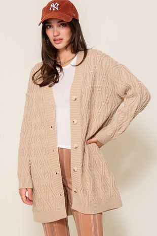 Cable Knit Cardigan