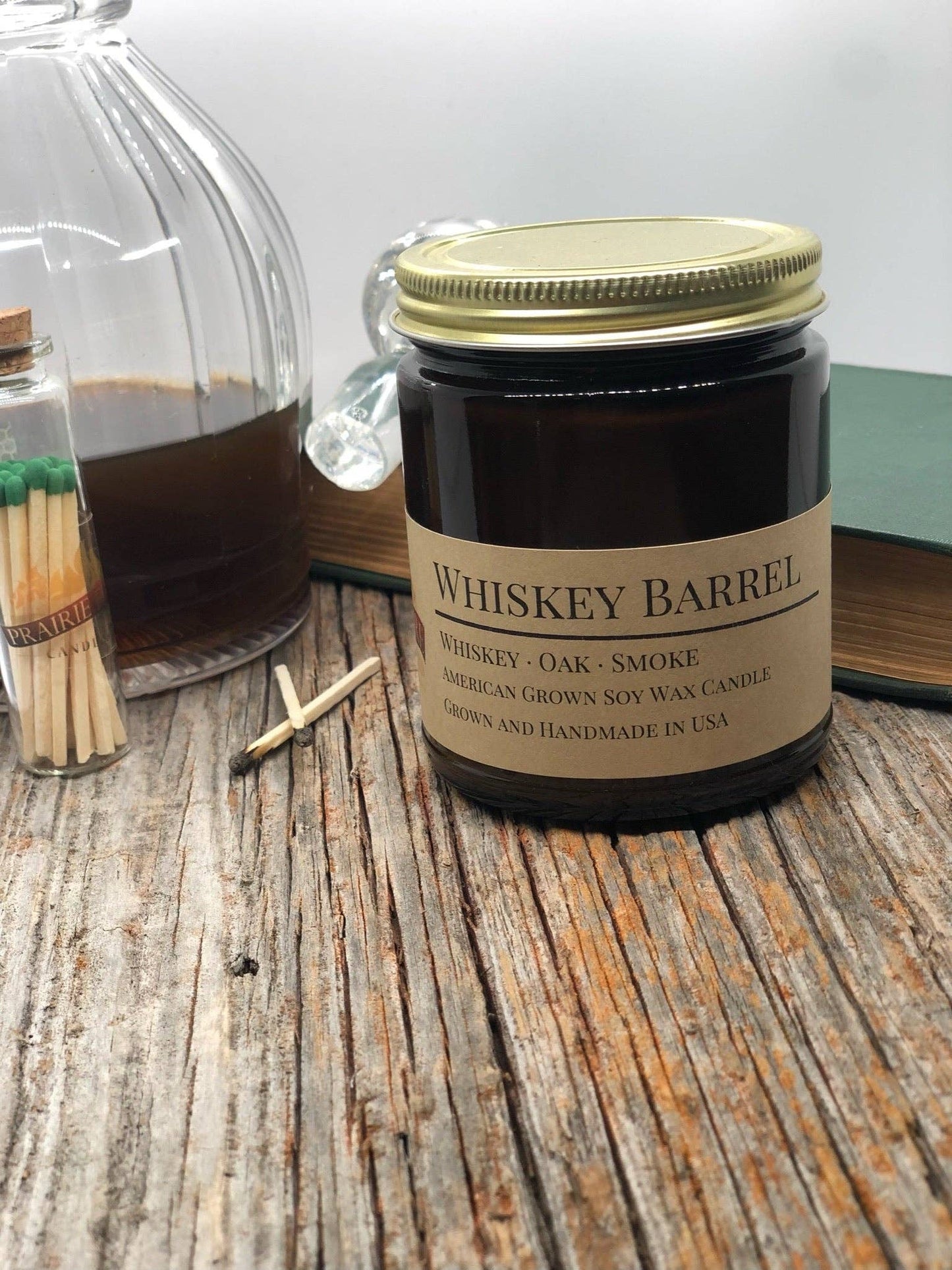 Whiskey Barrel Soy Candle