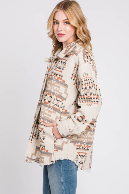 Exclusive Aztec Button down Jacket