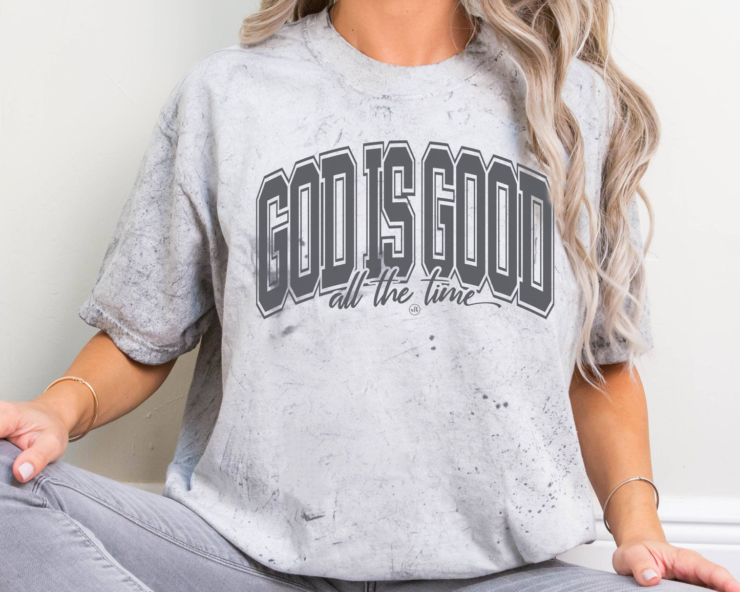 God is Good All The Time Color Blast Christian Tee