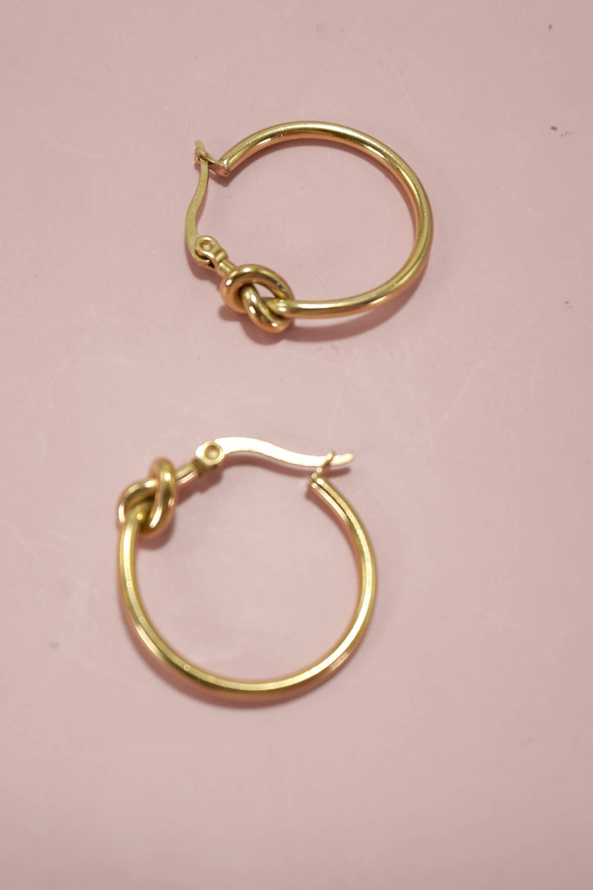 18K STAINLESS STEEL WATERPROOF TARNISHFREE HOOPS