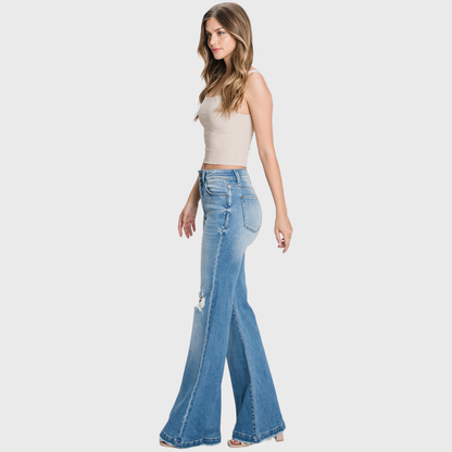 High Rise Flare Jeans Light wash