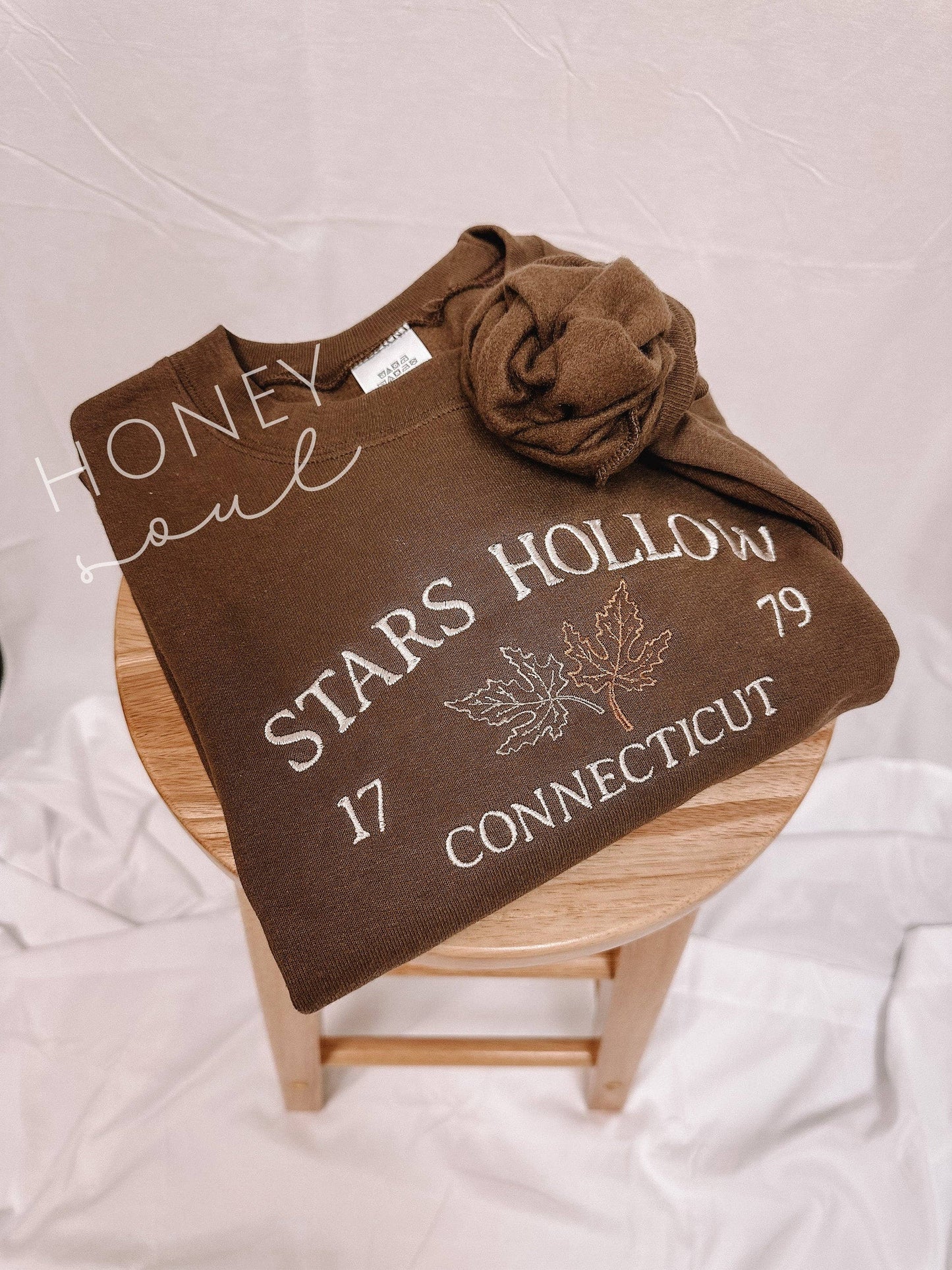 Embroidered Stars Hollow Sweatshirt