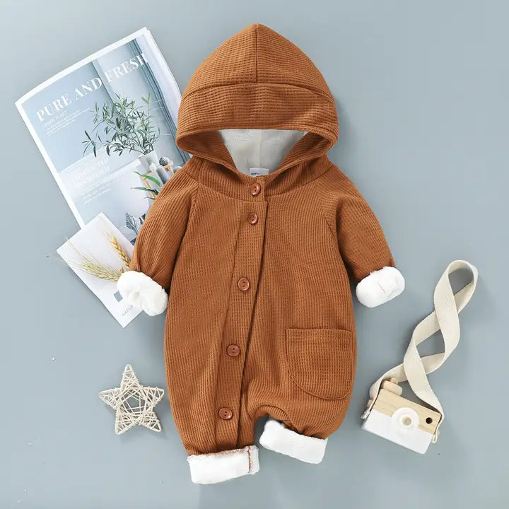 Baby Fleece Lined Long Sleeve Onesie