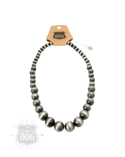 Navajo pearl look bead necklace