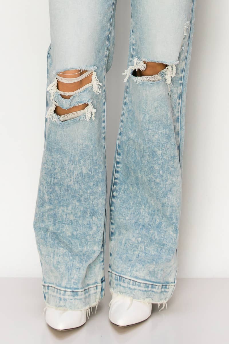 90'S VINTAGE STRETCH WIDE JEANS