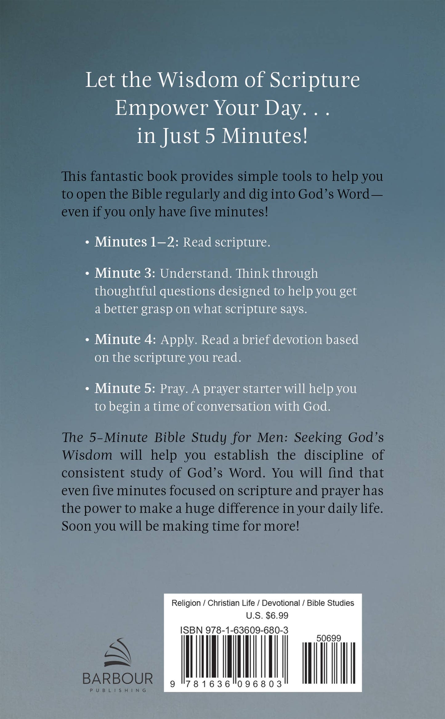 The 5-Minute Bible Study for Men: Seeking God's Wisdom