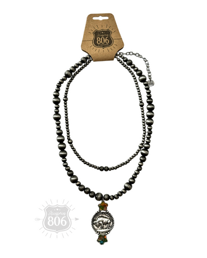 Buffalo nickel necklace