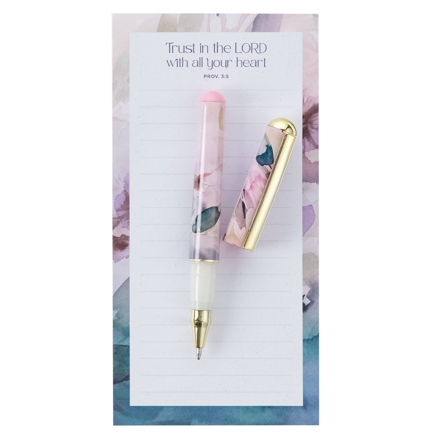 Trust in the Lord Magnetic Notepad & Pen - Prov. 3:5