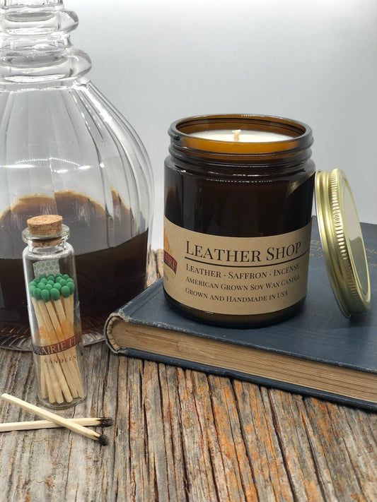 Leather Shop Soy Candle