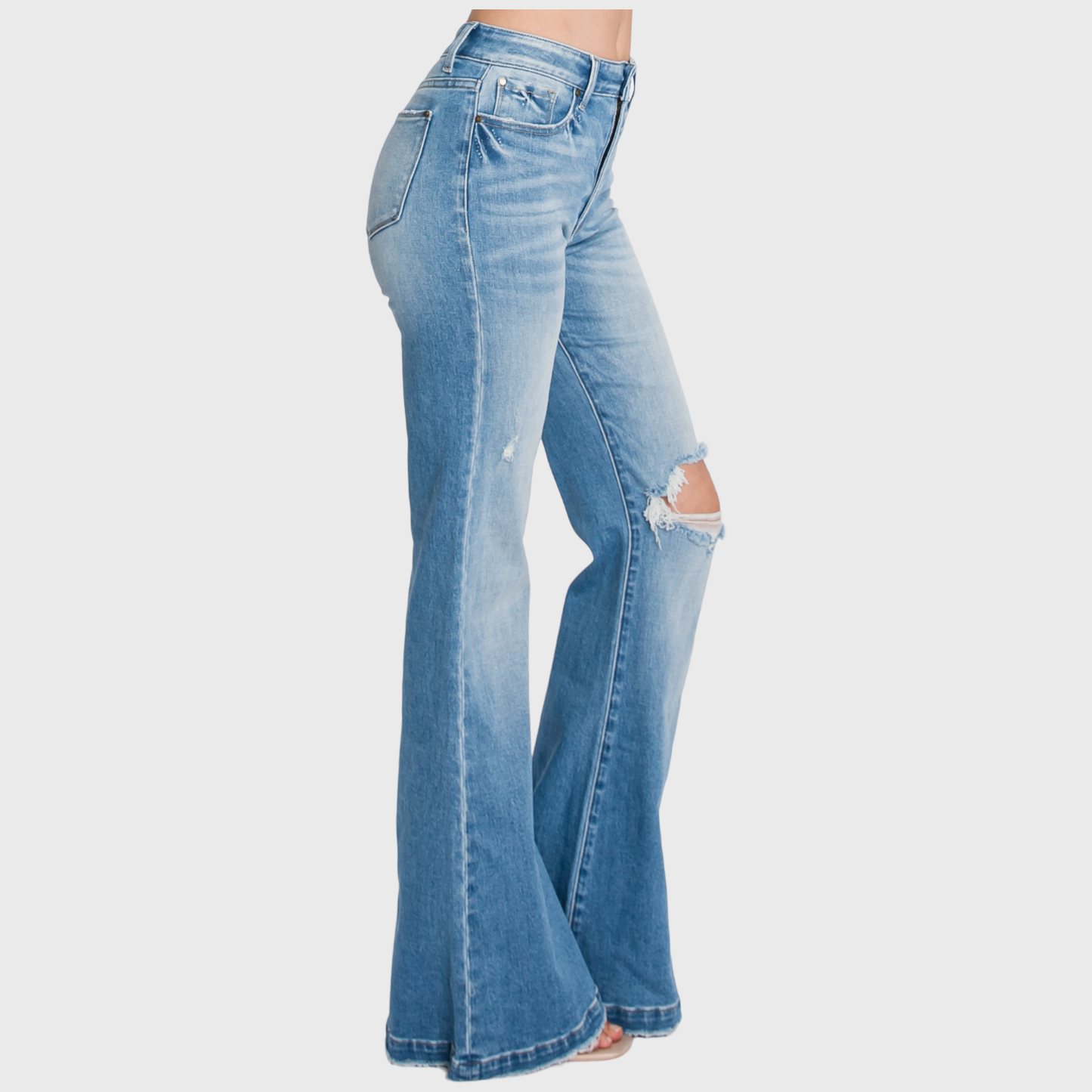 High Rise Flare Jeans Light wash