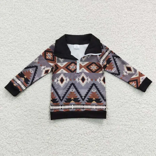 Boy's Aztec Long Sleeve