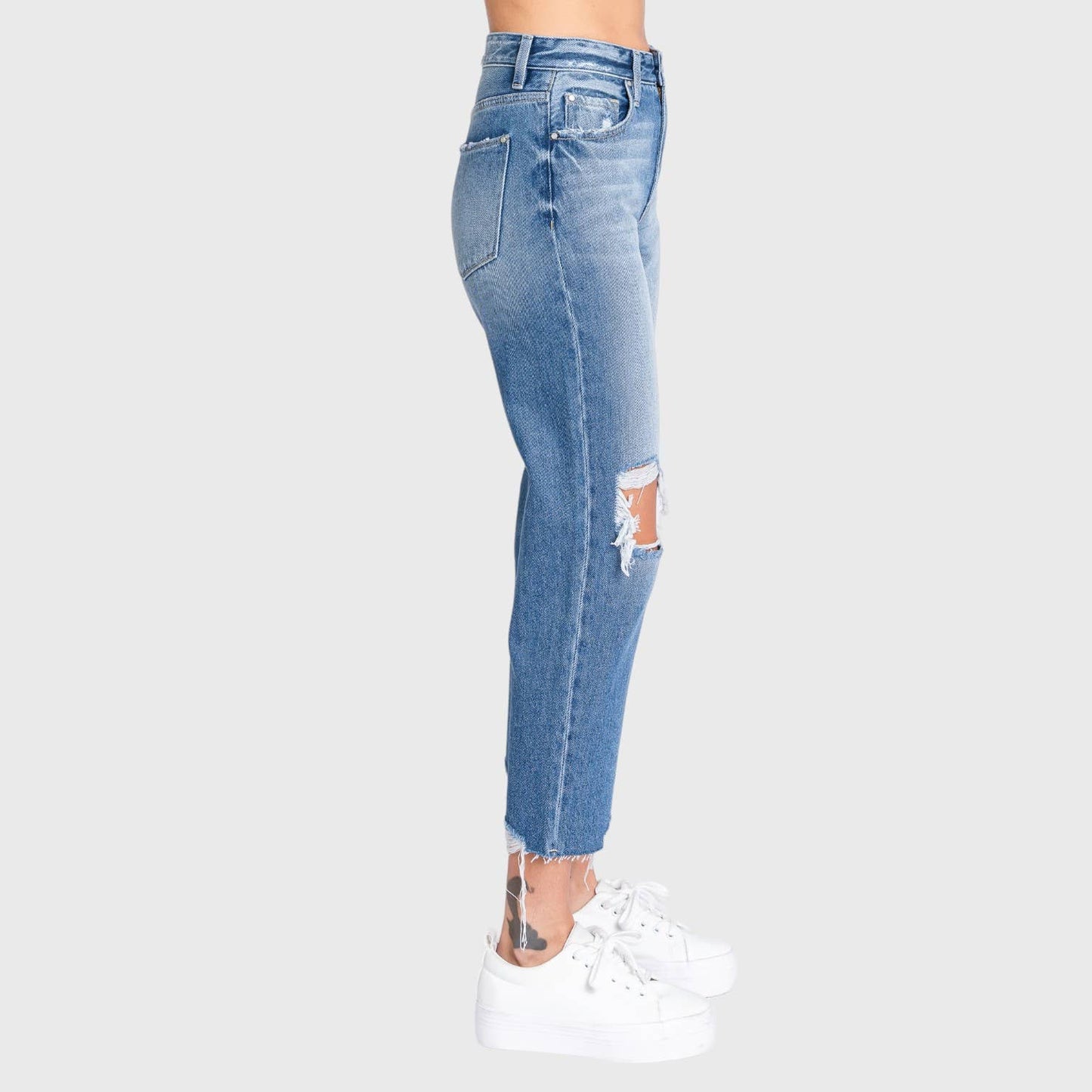 Distressed Vintage Mom Jeans