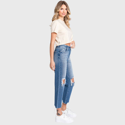 Distressed Vintage Mom Jeans