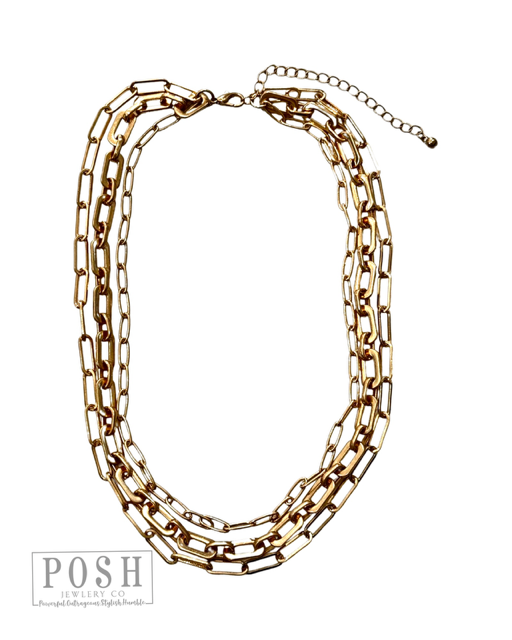 Triple chain necklace