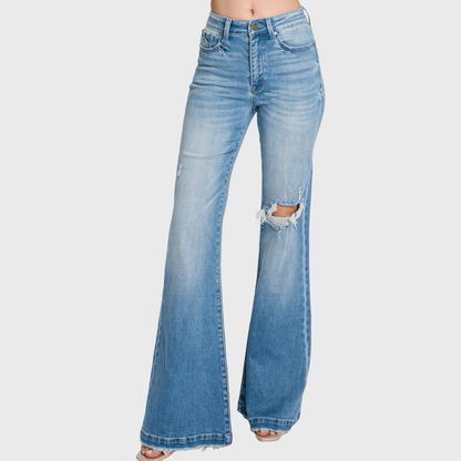 High Rise Flare Jeans Light wash