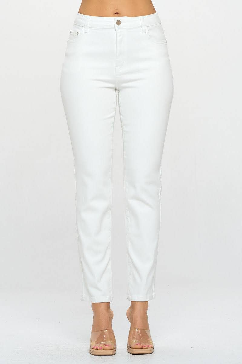 High Rise Straight Fit Jeans