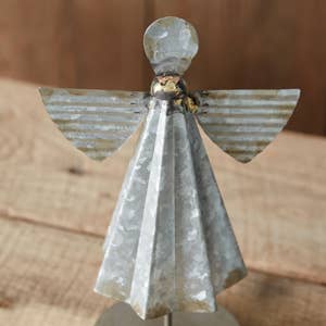 Galvanized Metal Angels