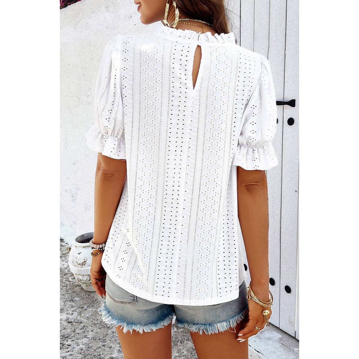 Lace Hollow Blouse