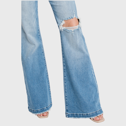 High Rise Flare Jeans Light wash