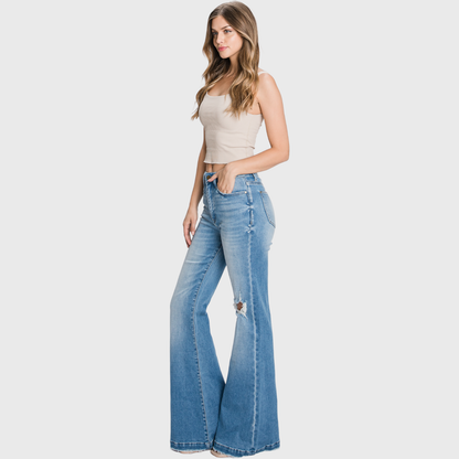 High Rise Flare Jeans Light wash