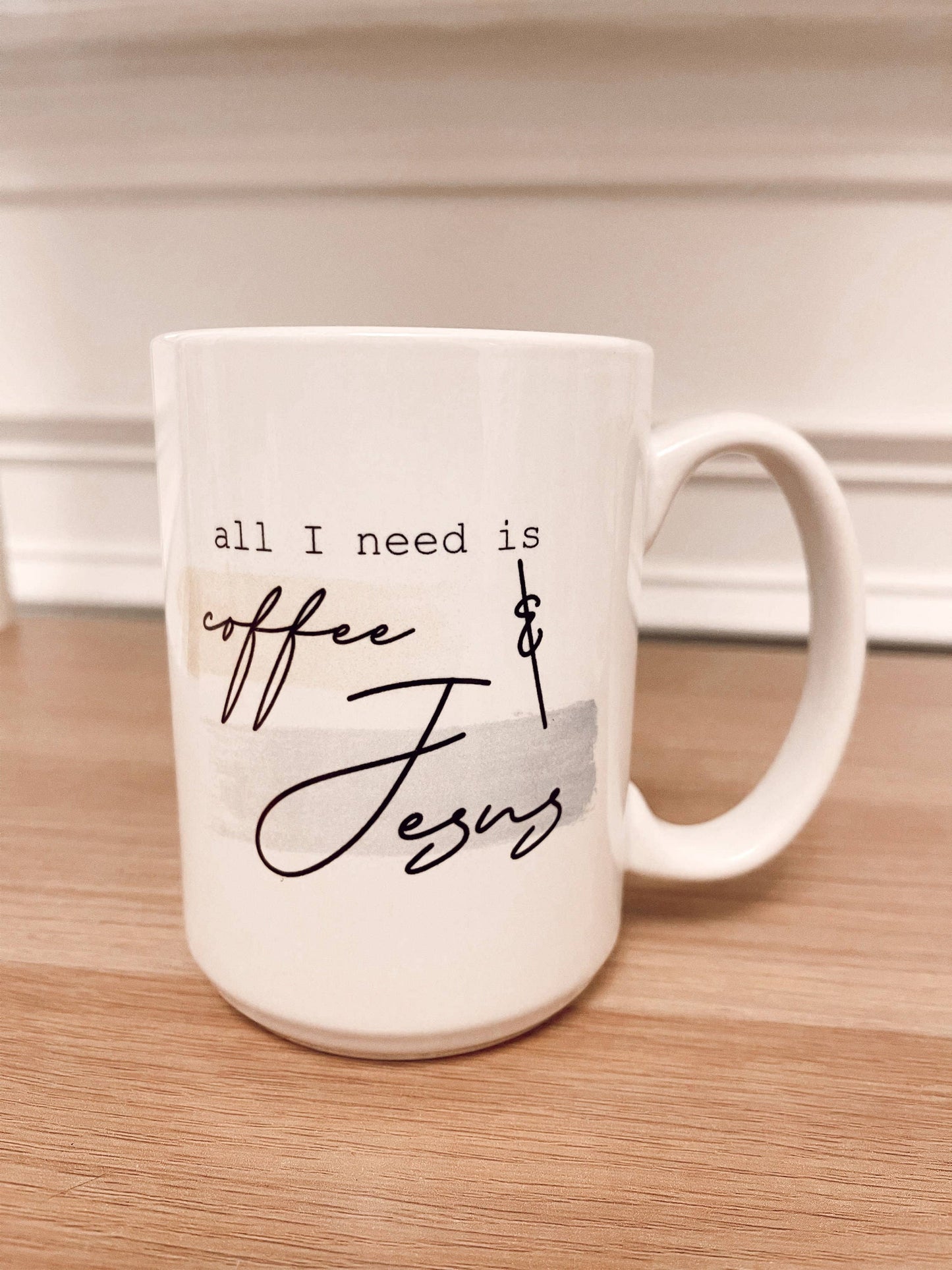 Coffee & Jesus 15 oz. Coffee Mug