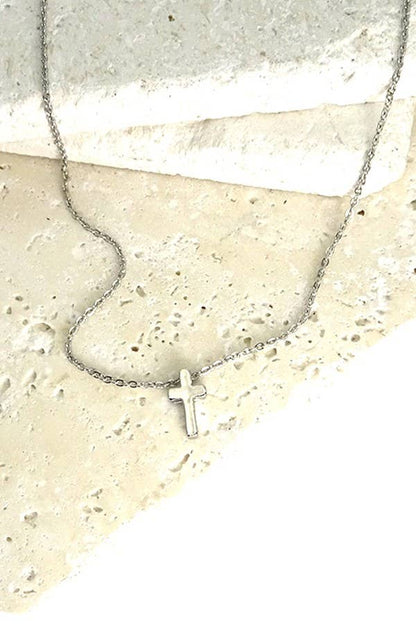 CLASSIC MINI CROSS NECKLACE