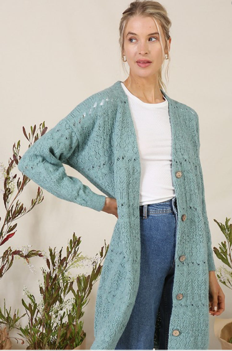 Pointelle Cardigan