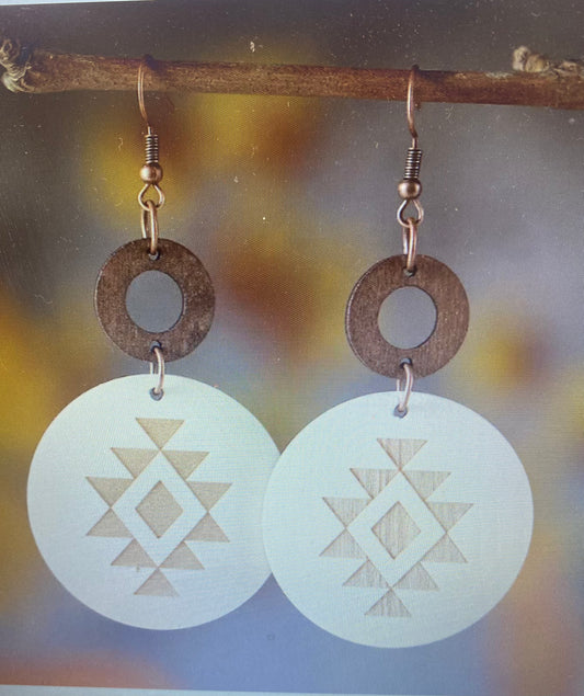 Western Wood Earrings