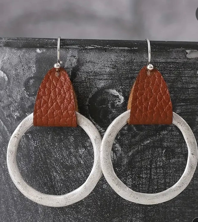 Boho Hammered Earrings