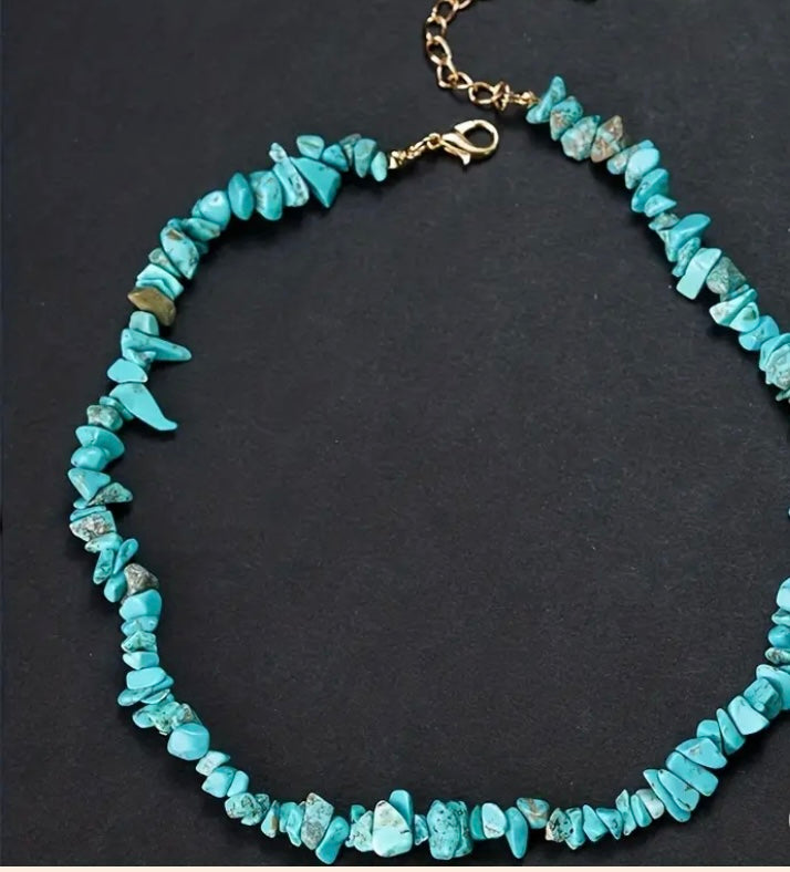 Chip Turquoise necklace