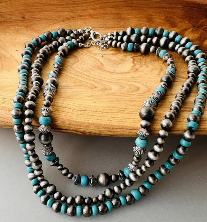 Boho turquoise Necklace