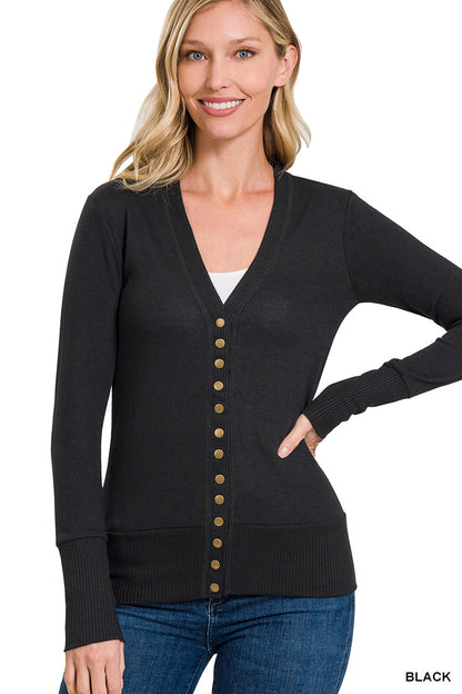 Snap Button Cardigan