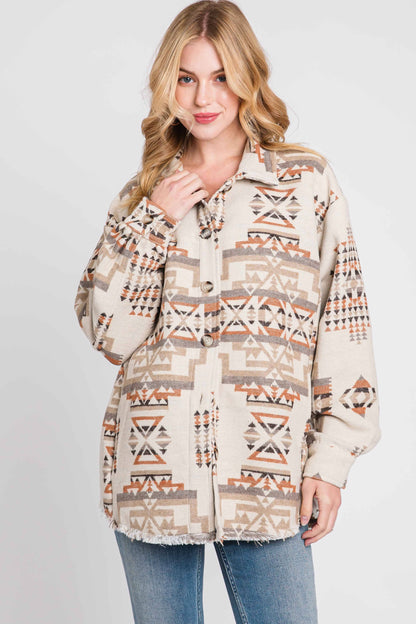 Exclusive Aztec Button down Jacket