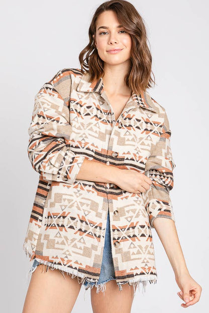 Exclusive Aztec Jacket Mocha