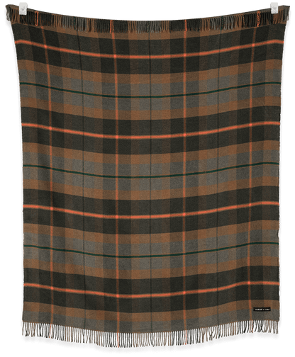 Folk Olive Throw Blanket