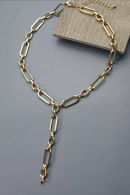 ELEVATED Y LINK CHAIN  NECKLACE