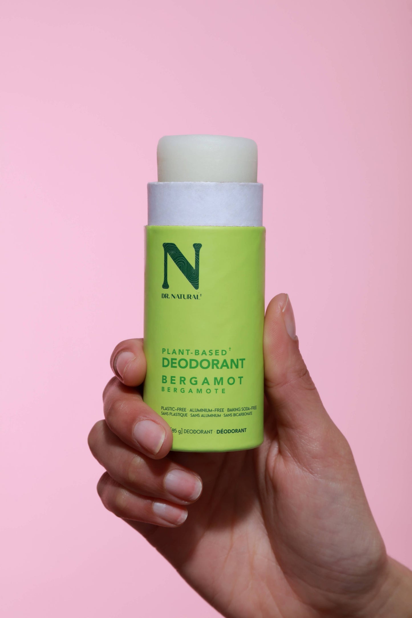 Dr Natural Plastic-Free Deodorant Stick - Bergamot